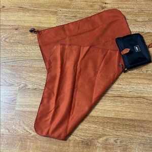 REI Men's Black Toiletry Bag with Orange Details